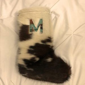 Handmade Western Christmas stocking